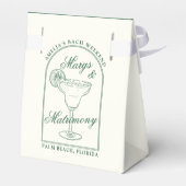 Margaritas & Huwelijk Bachelorette Weekend Favor Bedankdoosjes (Achterkant)