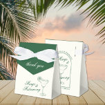 Margaritas & Huwelijk Bachelorette Weekend Favor Bedankdoosjes<br><div class="desc">Dit ontwerp is voorzien van trendy vette tekst met handgetekende cocktails en een groen margarita thema.</div>