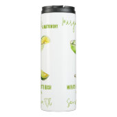 Margaritas & Huwelijk Bachelorette Weekend Party Thermosbeker (Achterkant)