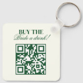 Margaritas & Huwelijk Koop De Bruid Een Drink Sleutelhanger (Achterkant)