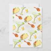 Margarita's Huwelijk Mexicaans Fiesta Vrijgezellen Kaart (Achterkant)