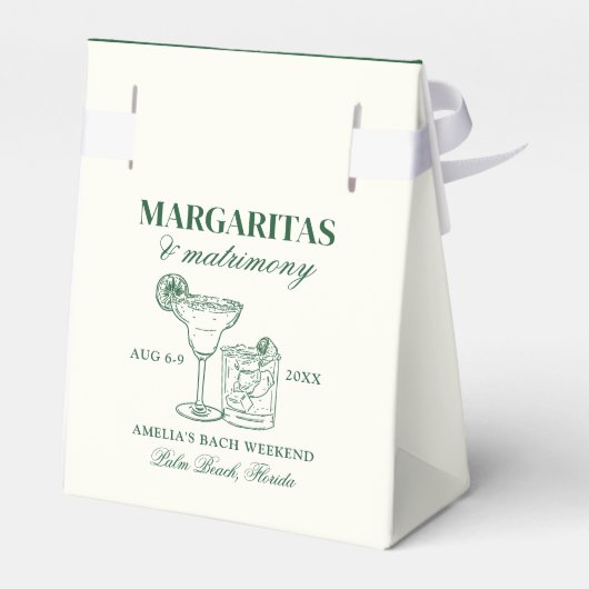 Margaritas & Huwelijksvrijgezellenweekend Bedankdoosjes (Achterkant)