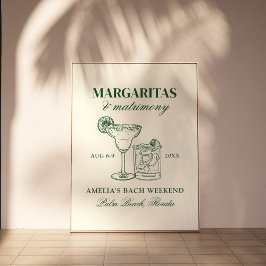 Margaritas & Huwelijksvrijgezellenweekend Poster