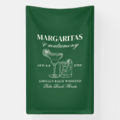 Margaritas & Huwelijksvrijgezellenweekend Spandoek (Verticaal)