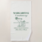 Margaritas & Huwelijksvrijgezellenweekend Strandlaken (Voorkant)