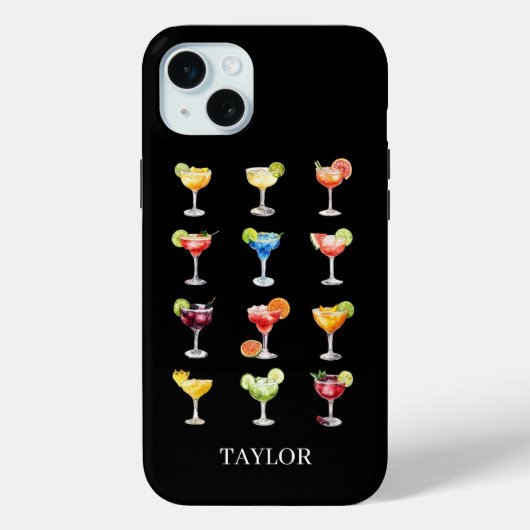 Margaritas Iedereen Persoonlijke Initialen  Case-Mate iPhone Case (Achterkant)