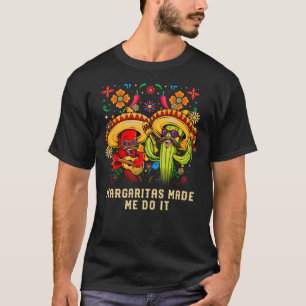 Margaritas liet me het doen Cocktail Humor Tequila T-shirt