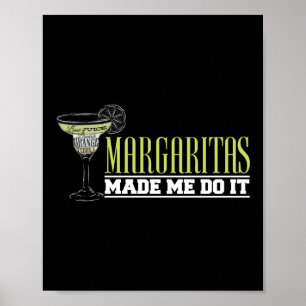 Margaritas liet me het doen grappige barman poster