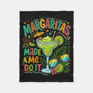 Margaritas Made Me Do It Cinco De Mayo Fleece Deken
