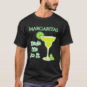 Margaritas Made Me Do It T-shirt (Voorkant)