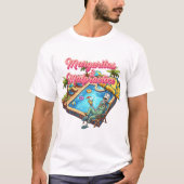 Margaritas & Malpractice- Skeleton RN Summer Pool  T-shirt (Voorkant)