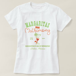Margaritas & Matrimony Tulum Bruidsmeisje Uitstap T-shirt