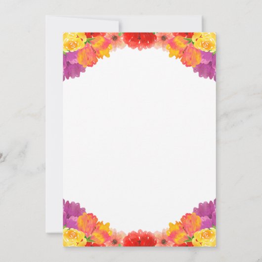 Margaritas met mijn Senorita Floral Kaart (Achterkant)