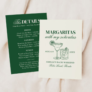 Margaritas met mijn Señoritas vrijgezellenweekend Kaart