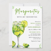 Margaritas met mijn Vrijgezellenfeest Senoritas Fi Kaart (Voorkant)