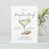 Margaritas & Mingle Cocktail Party Kaart (Staand voorkant)