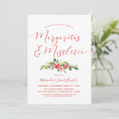 Margaritas & Mistletoe | Kerstfeest Kaart (Staand voorkant)