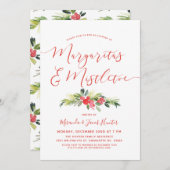 Margaritas & Mistletoe | Kerstfeest Kaart (Voorkant / Achterkant)