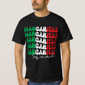 Margaritas Squad Retro Design T-shirt