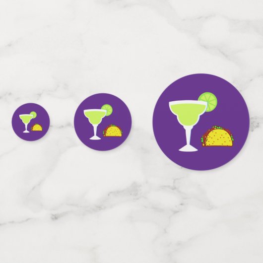 Margaritas + Tacos! Confetti (Voorkanten)