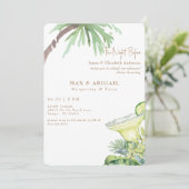 Margaritas & Tacos de nacht voor tropische Kaart (Staand voorkant)