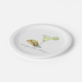 Margaritas & Tacos Papieren Bordje (Gekanteld)