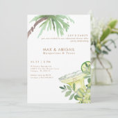 Margaritas & Tacos Tropisch na feest II Kaart (Staand voorkant)