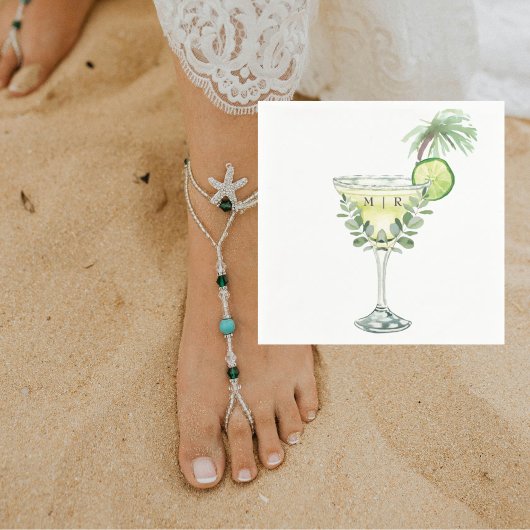 Margaritas Tropisch Monogram II Servet