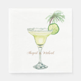 Margaritas Tropische Paar Namen Luncheon Servet