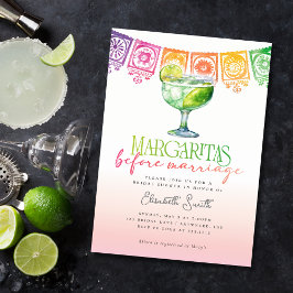 Margaritas voor het Vrijgezellenfeest van Marriage Kaart