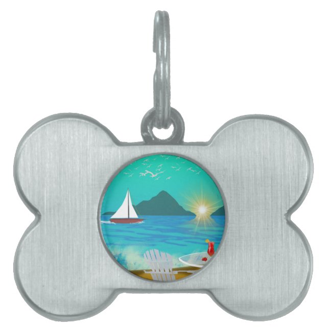 Margaritaville Huisdieren Naamplaatje (voorkant)