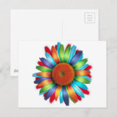 Margarite met meerdere kleuren briefkaart (Voorkant / Achterkant)