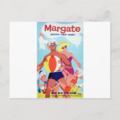 Margate  adverteren poster briefkaart (Voorkant)