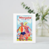 Margate adverteren poster briefkaart (Staand voorkant)
