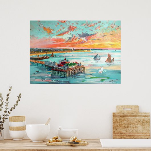 Margate England Vintage Poster (Keuken)