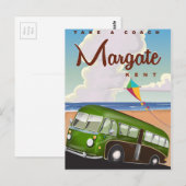 Margate Kent  Coach reisposter Briefkaart (Voorkant / Achterkant)