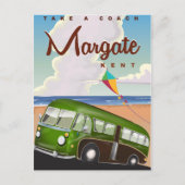 Margate Kent  Coach reisposter Briefkaart (Voorkant)