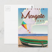 Margate Kent vintage reisposter Briefkaart (Voorkant / Achterkant)