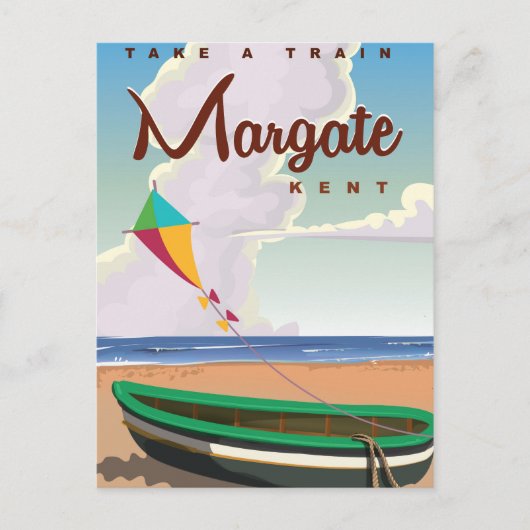 Margate Kent vintage reisposter Briefkaart (Voorkant)