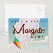 Margate Kent vintage reisposter Briefkaart (Voorkant / Achterkant)