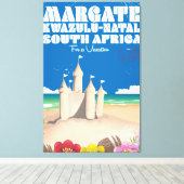 Margate, KwaZulu-Natal Zuid-Afrika reisafdruk Canvas Afdruk (Insitu (Houten vloer))
