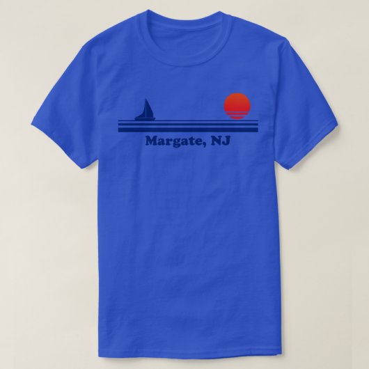 Margate NJ Zeilboot Sunrise T-shirt (Design voorkant)