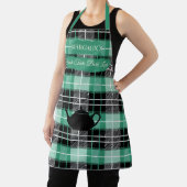 Margaux's frisse smaak groen geplakt met theepot schort (Insitu)