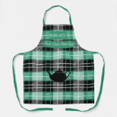 Margaux's frisse smaak groen geplakt met theepot schort (Voorkant)