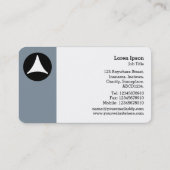 Marge Circle - Geometric - Cool Grey 7e8f9c Visitekaartje (Achterkant)