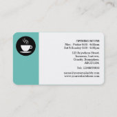 Marge Cirkel - Aqua Blue 6bc3bb Visitekaartje (Achterkant)