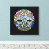 Marge Mosaic Mask Canvas Afdruk (Insitu (Houten vloer))