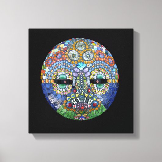 Marge Mosaic Mask Canvas Afdruk (Voorkant)
