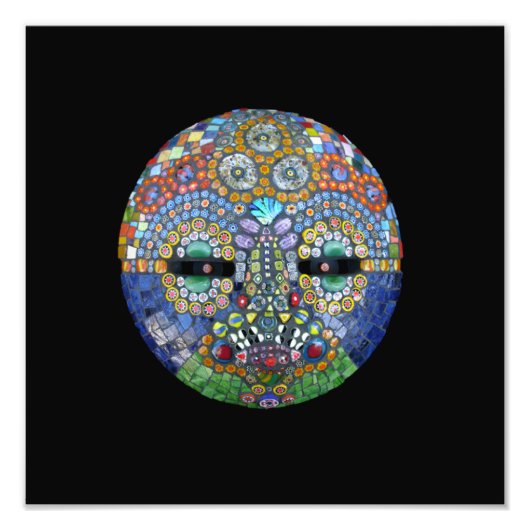 Marge Mosaic Mask Foto Afdruk (Voorkant)