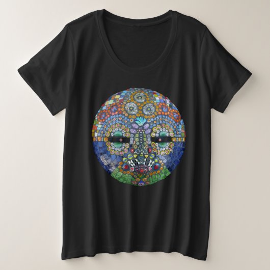 Marge Mosaic Mask Grote Maat T-shirt (Design voorkant)